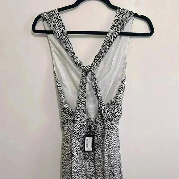 BNWT maje ASYMMETRIC ANIMAL PRINT  OCCASION DRESS size 38 - Picture 5 of 6